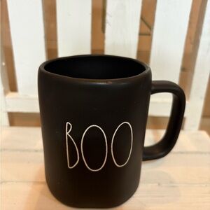 Rae Dunn Black Ceramic 'Boo' Mug